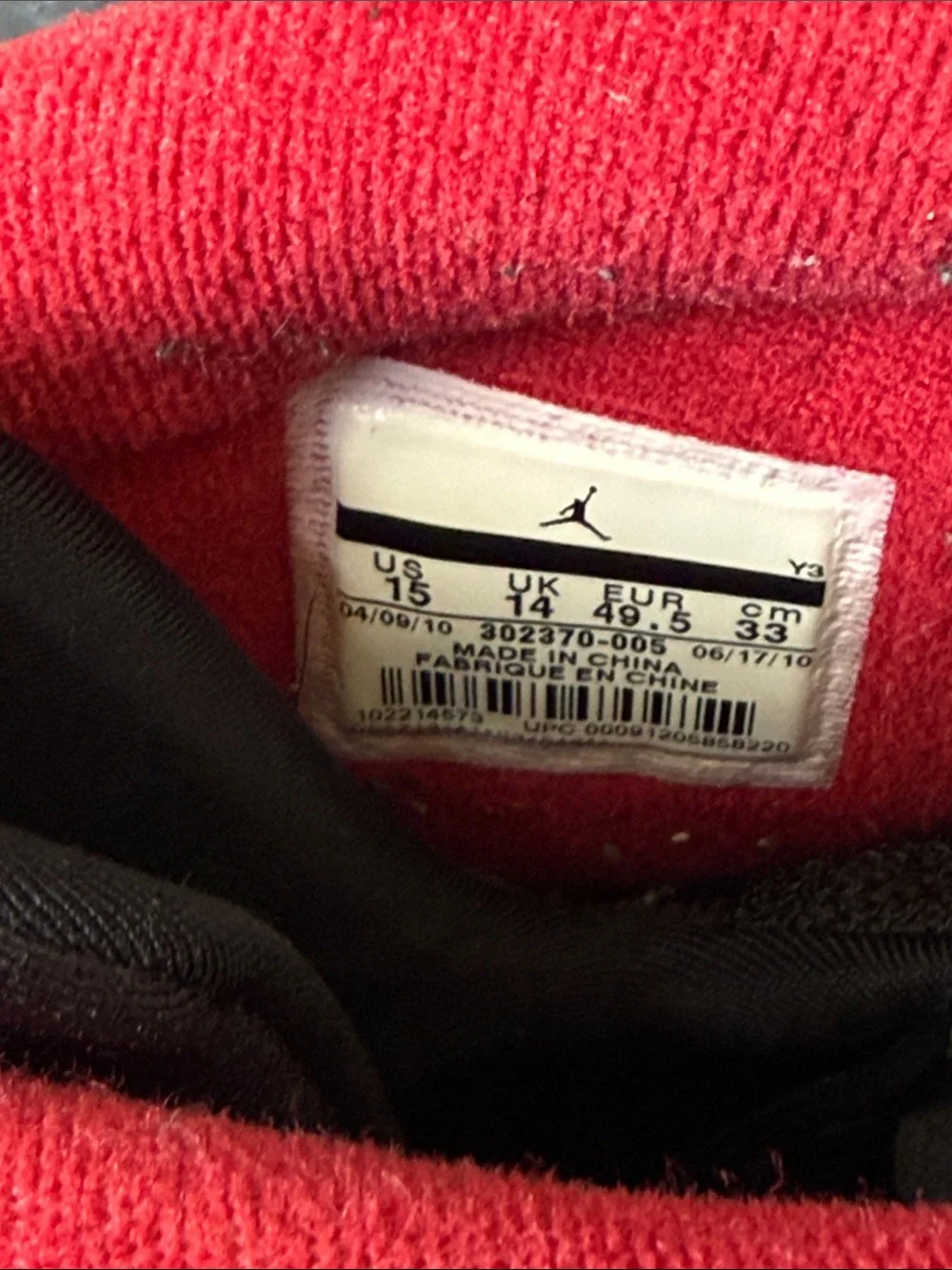 Retro 10 Jordan’s (Size 15)